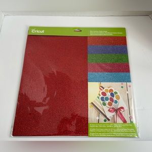 Cricut glitter card stock , brights sampler